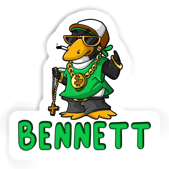 Sticker Hip Hop Penguin Bennett Laptop Image