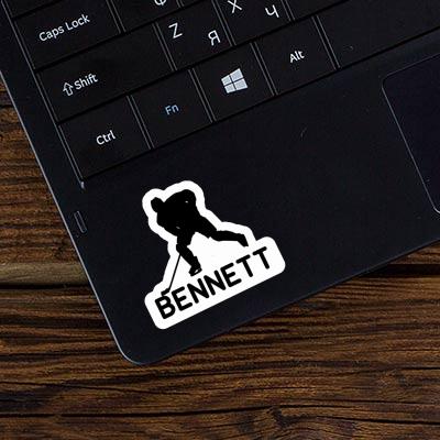 Bennett Autocollant Joueur de hockey Laptop Image