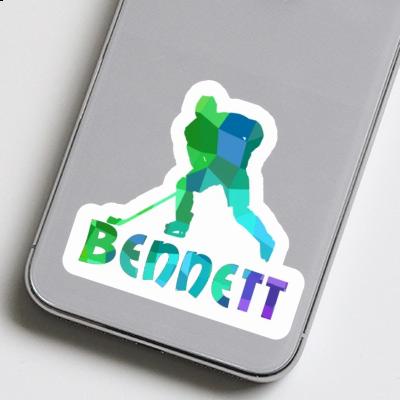 Hockey Player Sticker Bennett Notebook Image