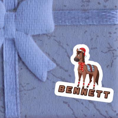 Sticker Bennett Christmas Horse Notebook Image