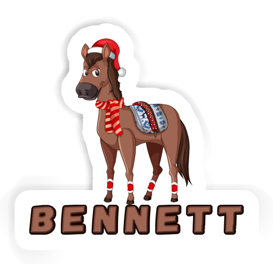 Sticker Bennett Christmas Horse Gift package Image