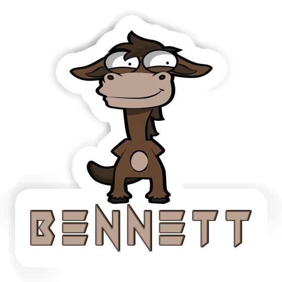 Bennett Autocollant Cheval Image