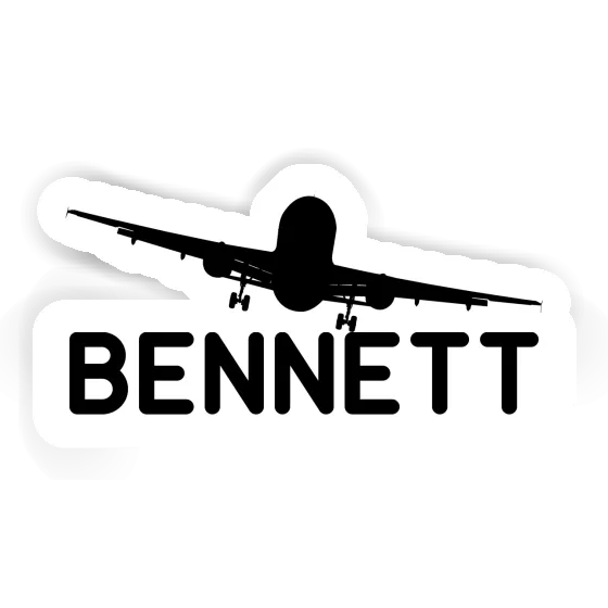 Bennett Sticker Airplane Laptop Image