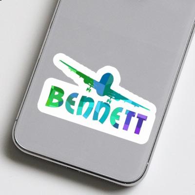 Airplane Sticker Bennett Laptop Image