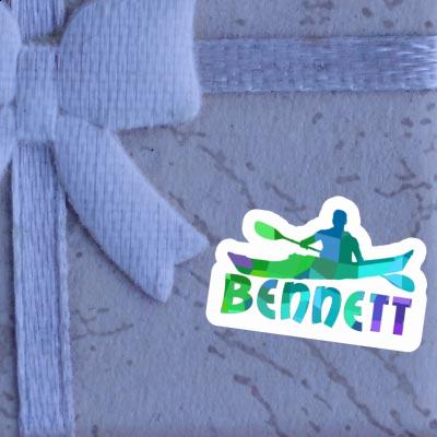 Kayaker Sticker Bennett Image