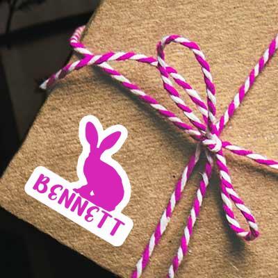 Bennett Sticker Rabbit Notebook Image