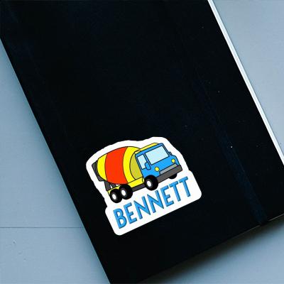 Mixer Truck Sticker Bennett Image