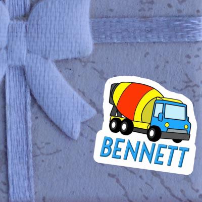 Mixer Truck Sticker Bennett Laptop Image