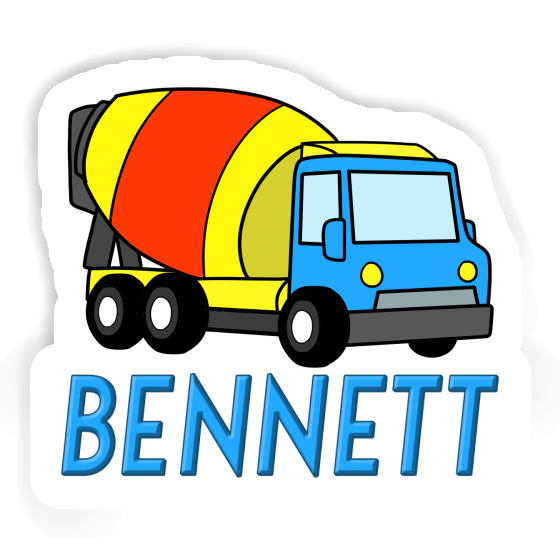 Mixer Truck Sticker Bennett Gift package Image