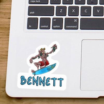 Autocollant Bennett Surfeur Laptop Image