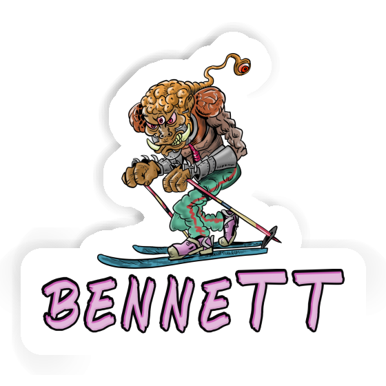 Sticker Bennett Skier Laptop Image