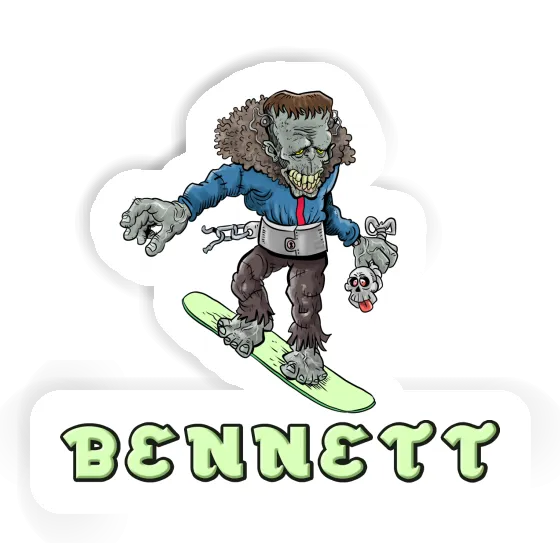 Sticker Snowboarder Bennett Gift package Image