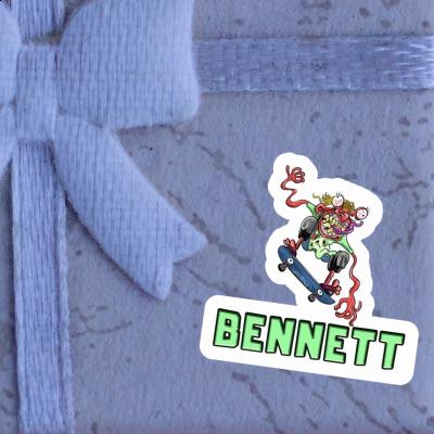 Bennett Sticker Skateboarder Notebook Image