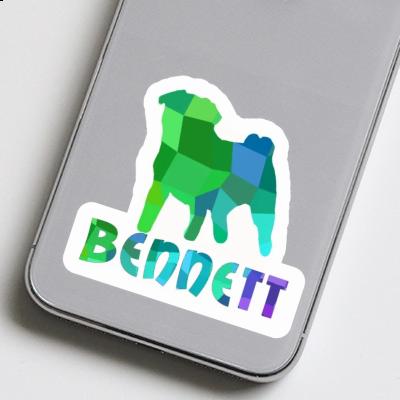 Pug Sticker Bennett Laptop Image