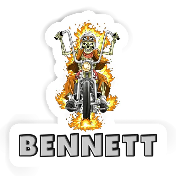 Sticker Motorbike Rider Bennett Image