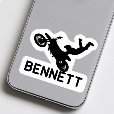 Sticker Motocross Rider Bennett Notebook Image