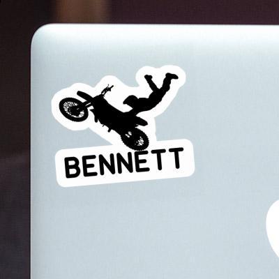 Sticker Motocross Rider Bennett Laptop Image