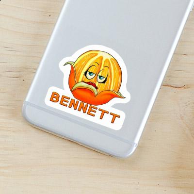 Bennett Autocollant Orange Gift package Image