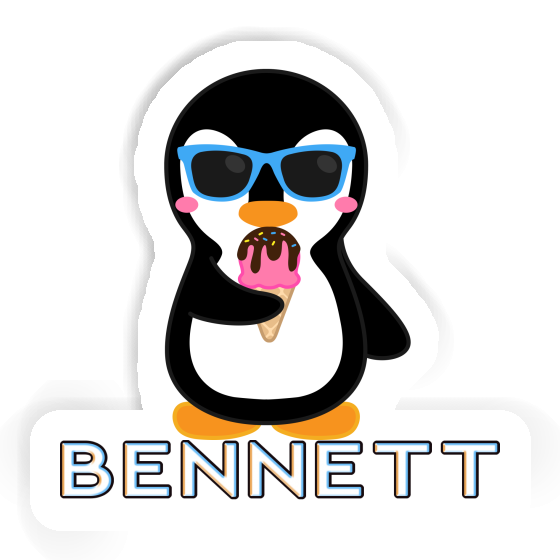 Sticker Bennett Ice Cream Penguin Notebook Image