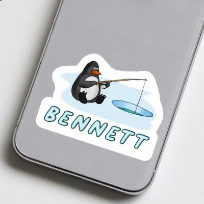 Fishing Penguin Sticker Bennett Image