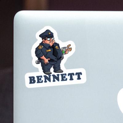 Police Officer Sticker Bennett Image