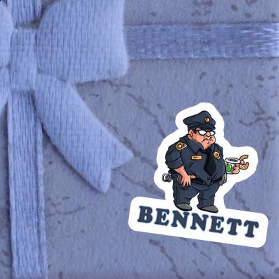 Police Officer Sticker Bennett Image