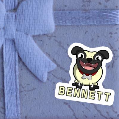 Pug Sticker Bennett Notebook Image