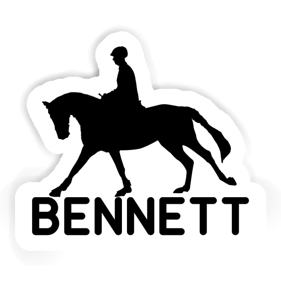 Horse Rider Sticker Bennett Laptop Image