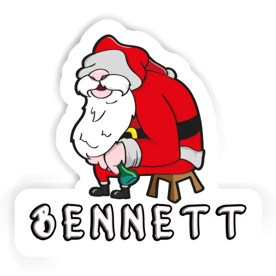 Père Noël Autocollant Bennett Image