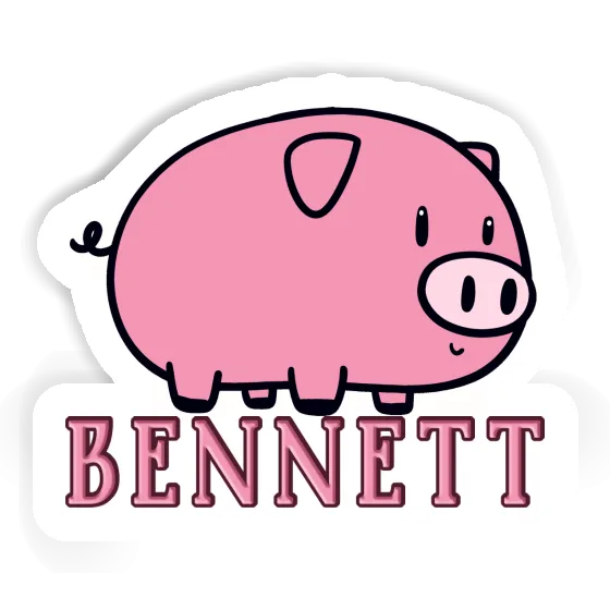 Sticker Pig Bennett Laptop Image