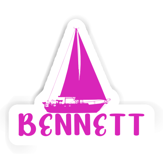 Sailboat Sticker Bennett Laptop Image