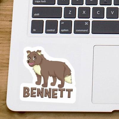 Chien de berger Autocollant Bennett Laptop Image