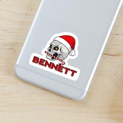 Sticker Bennett Christmas Skull Gift package Image