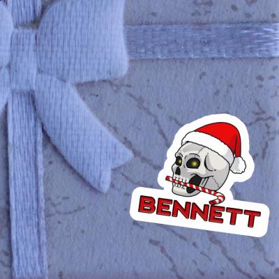 Weihnachtstotenkopf Aufkleber Bennett Laptop Image