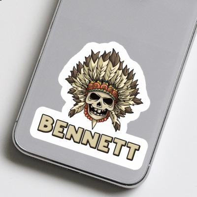 Kinder Totenkopf Sticker Bennett Laptop Image