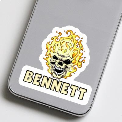 Bennett Aufkleber Totenkopf Image