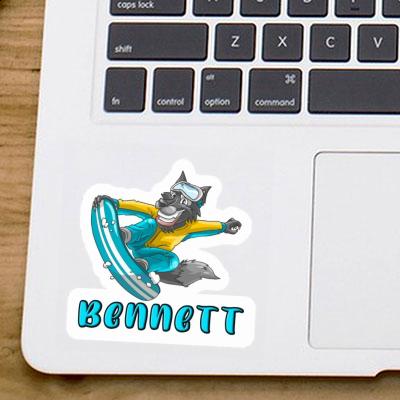 Sticker Bennett Snowboarder Notebook Image