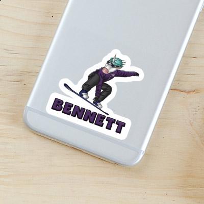 Bennett Sticker Snowboarder Image