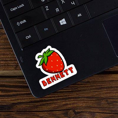 Strawberry Sticker Bennett Notebook Image