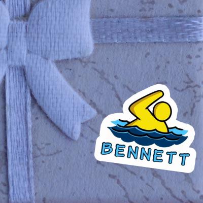 Bennett Sticker Swimmer Image