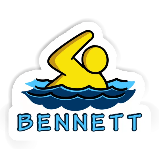 Bennett Sticker Swimmer Notebook Image