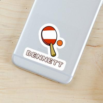 Sticker Table Tennis Paddle Bennett Notebook Image