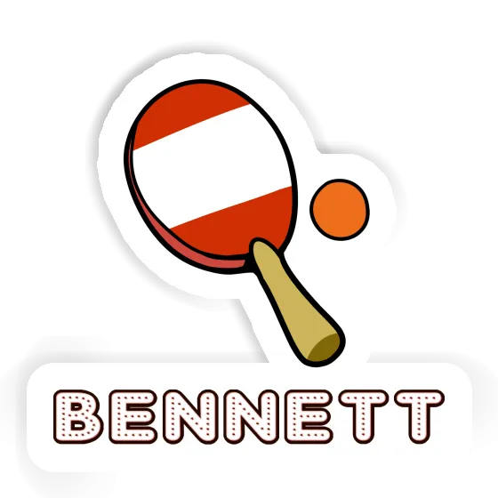 Sticker Table Tennis Paddle Bennett Gift package Image