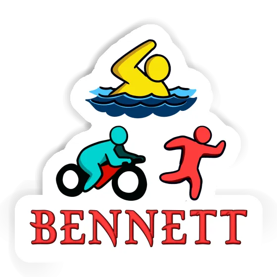 Bennett Sticker Triathlete Image