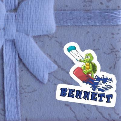 Sticker Bennett Kitesurfer Laptop Image