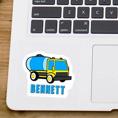 Bennett Sticker Water Truck Notebook Image