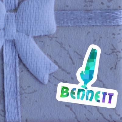 Bennett Autocollant Windsurfer Notebook Image