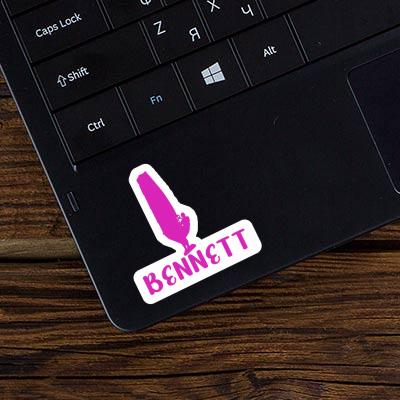 Sticker Windsurfer Bennett Laptop Image