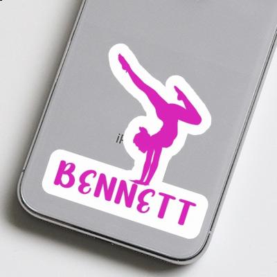 Sticker Yoga Woman Bennett Notebook Image