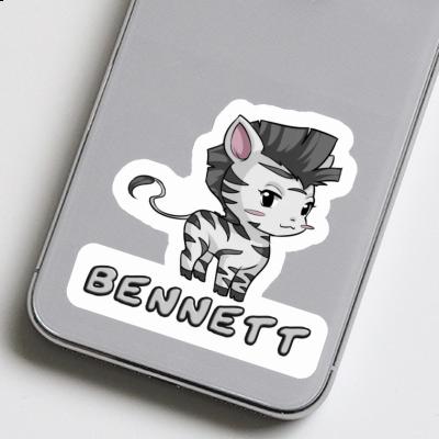 Sticker Zebra Bennett Image